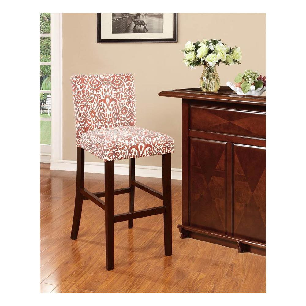 Linon Home Decor Morocco Lava 30 In Red Cushioned Bar Stool Linon Home Decor Morocco Lava 30 In Red Cushioned Bar Stool 0226lav01u The Depot