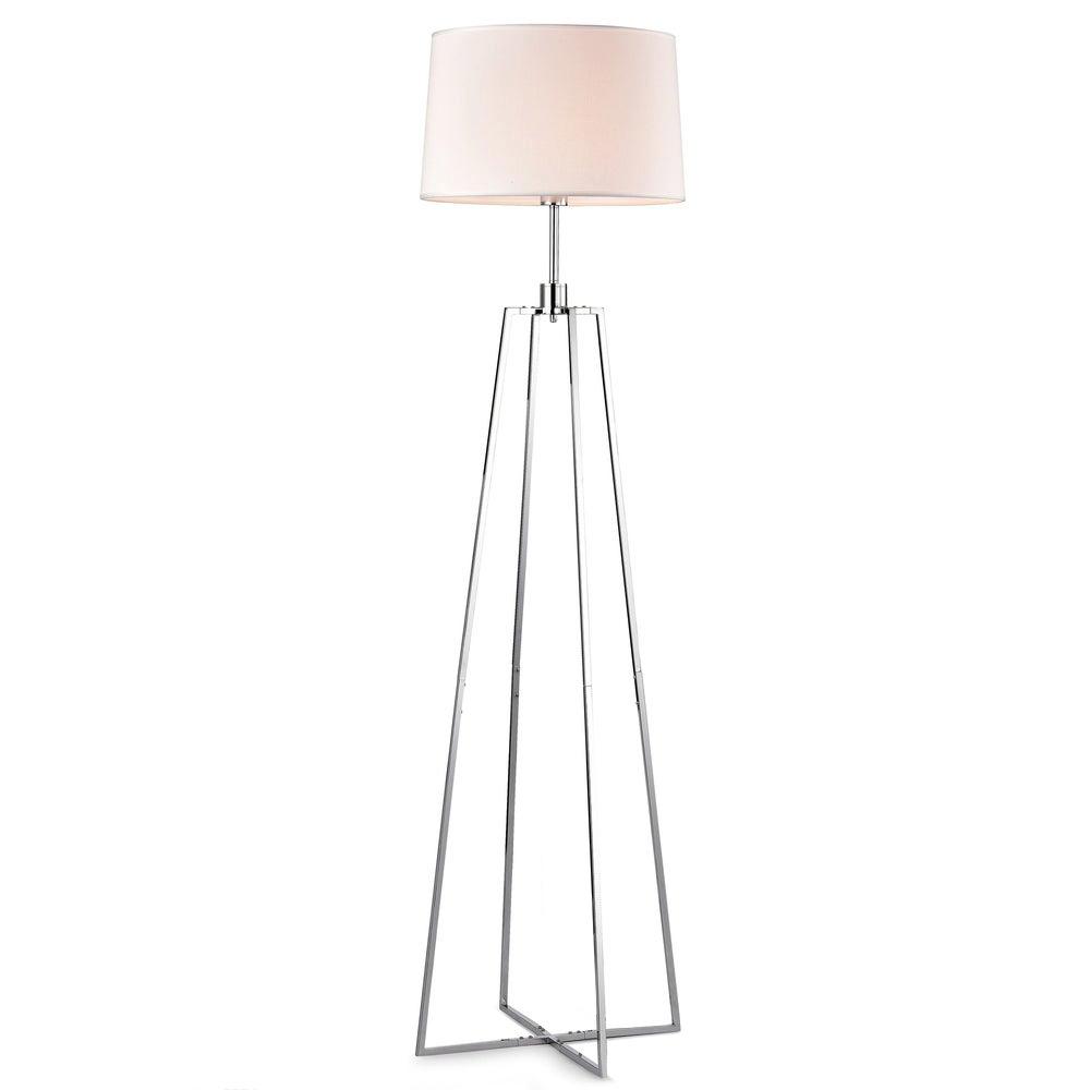 luca gunmetal floor lamp