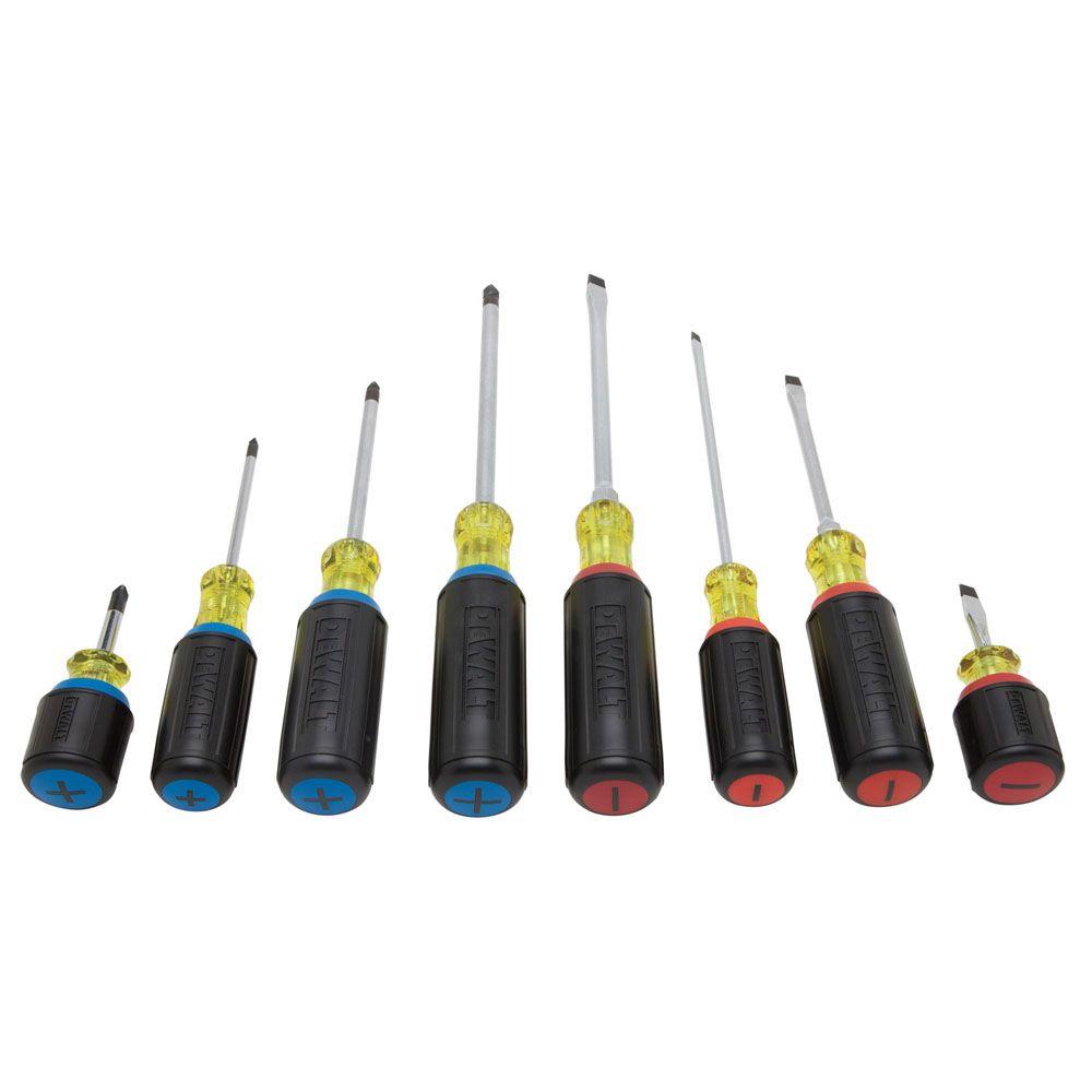 DEWALT Vinyl Grip Screwdriver Set with Pouch (8Piece)DWHT66409 The