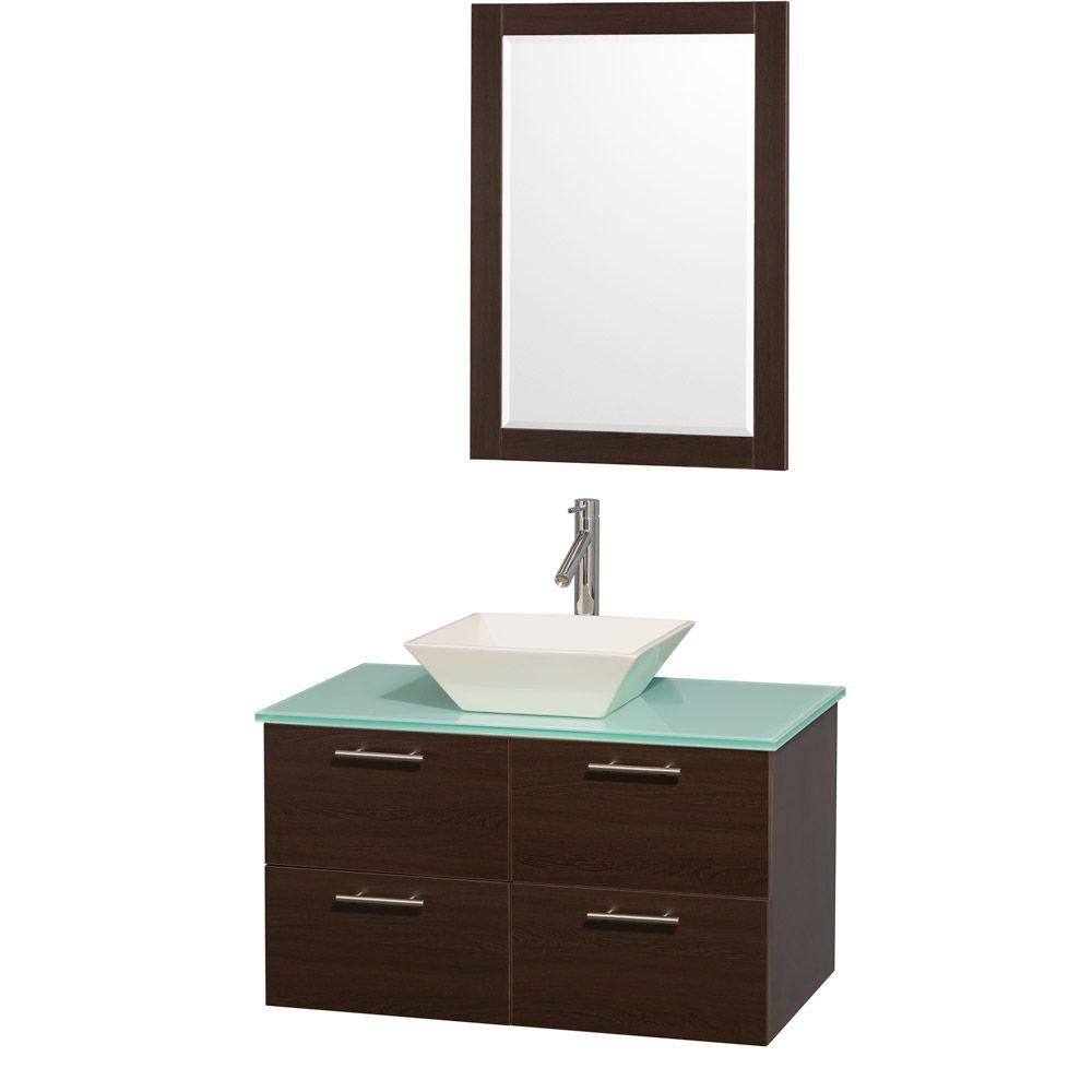 Wyndham Collection Amare 36 In Vanity Espresso With Gl Wyndham Collection Amare 36 In Vanity