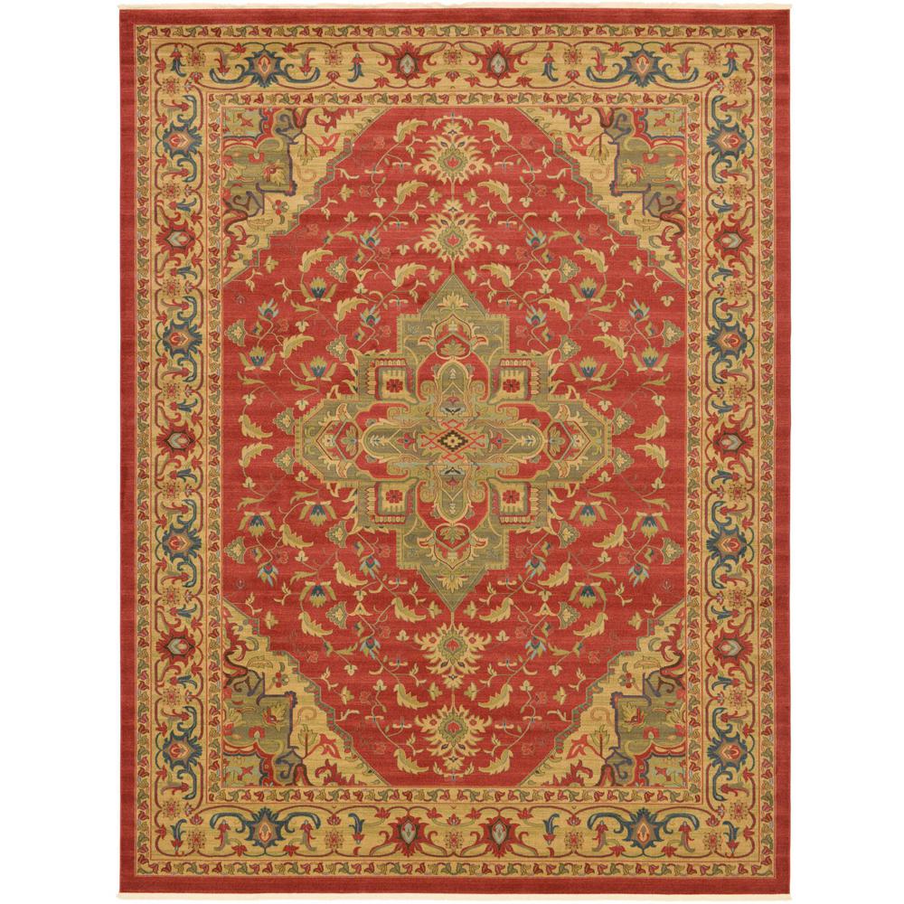 Unique Loom Sahand Arsaces Red 12 2 X 16 0 Area Rug