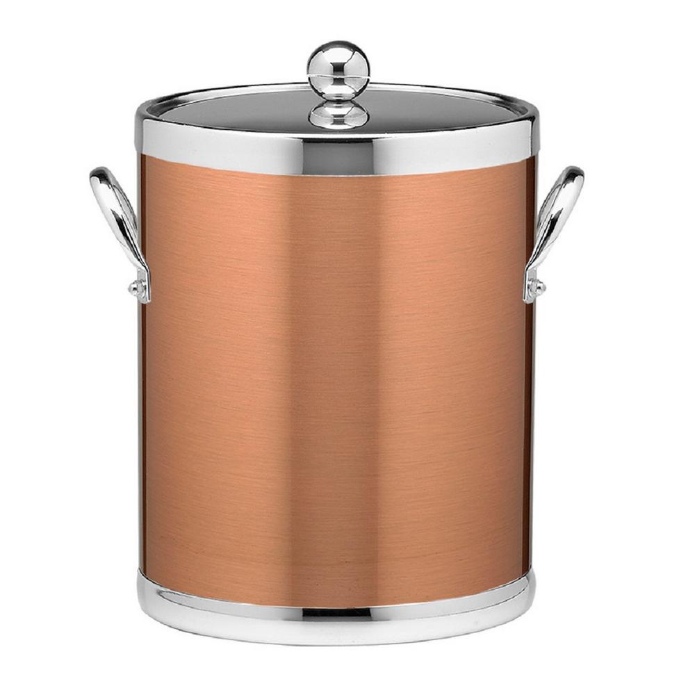 copper ice bucket with lid
