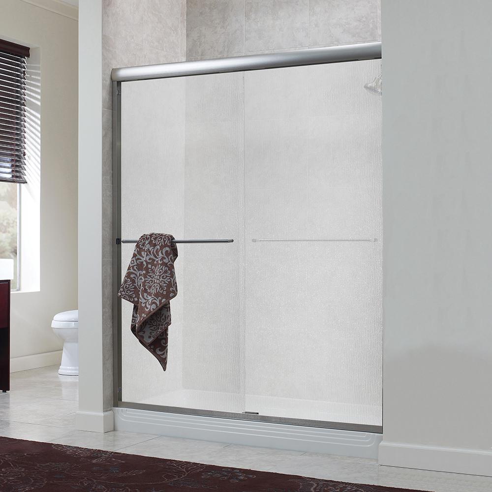 Foremost Cove 60 In X 72 In H Semi Framed Sliding Shower Door In