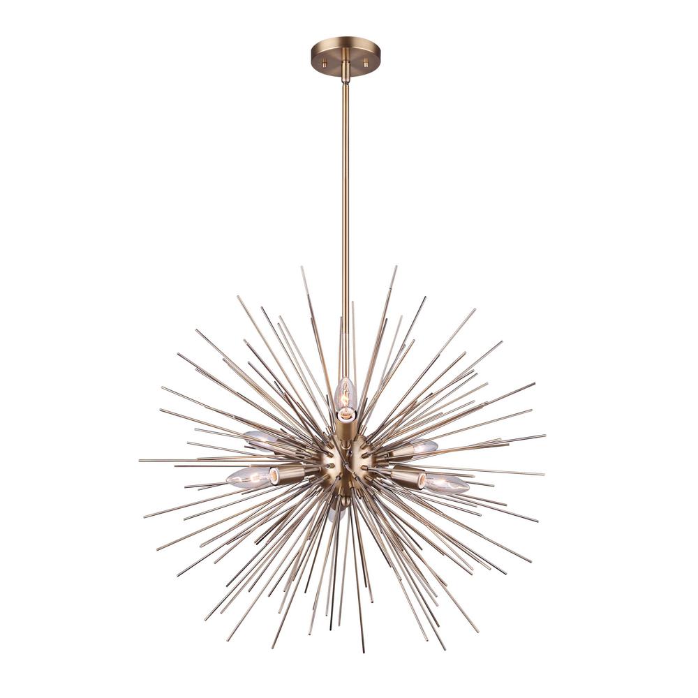 Canarm Orla 6 Light Gold Chandelier