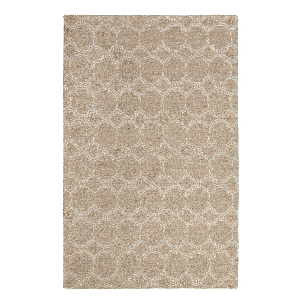 Home Decorators Collection Melanie Taupe/White 8 ft. x 10 ft. Area Rug