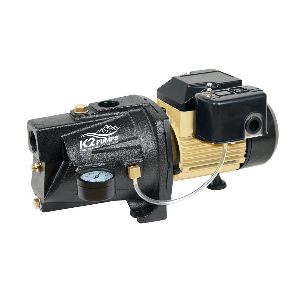 K2 3/4 HP Cast Iron Shallow Well Jet PumpWPS07502K The Home Depot