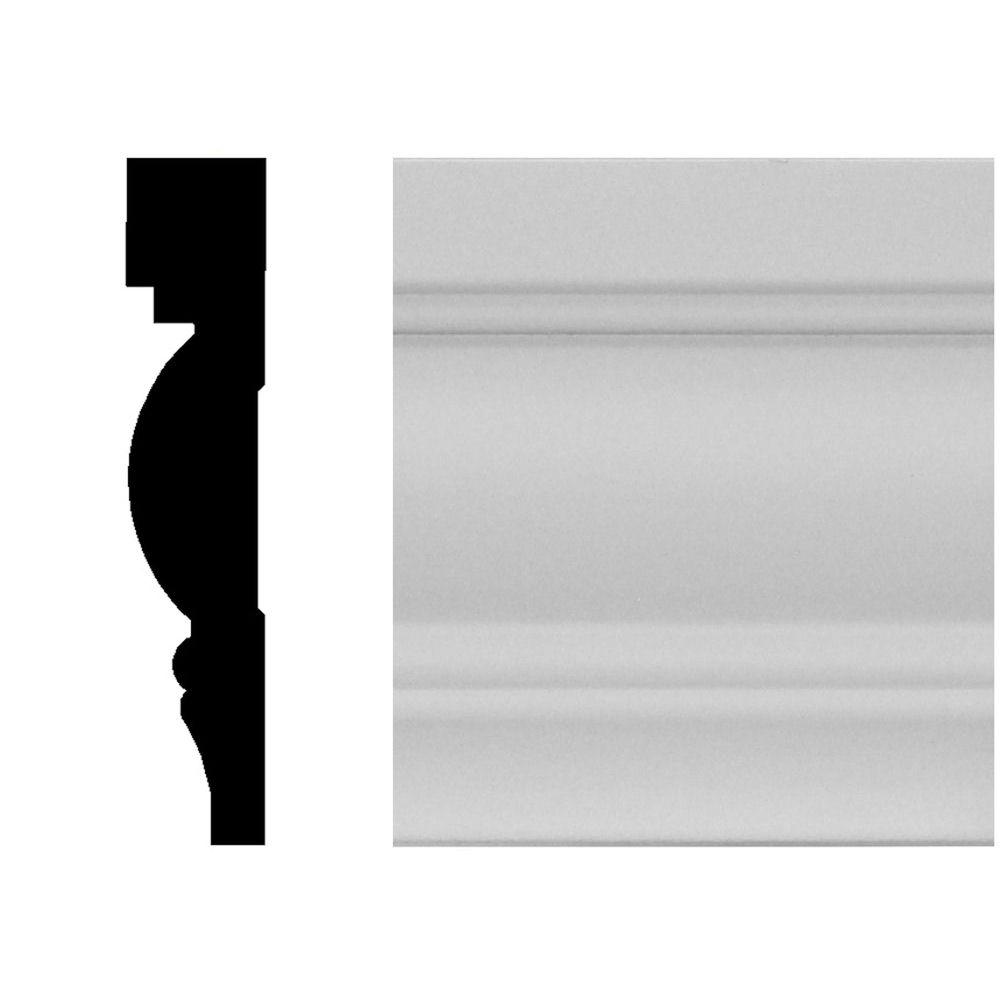 3/4 in. x 21/4 in. x 8 ft. MDF Fluted Door Casing Set4305 The Home
