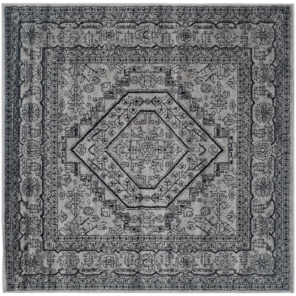 Safavieh Adirondack Silver Black 10 Ft X Square Area Rug