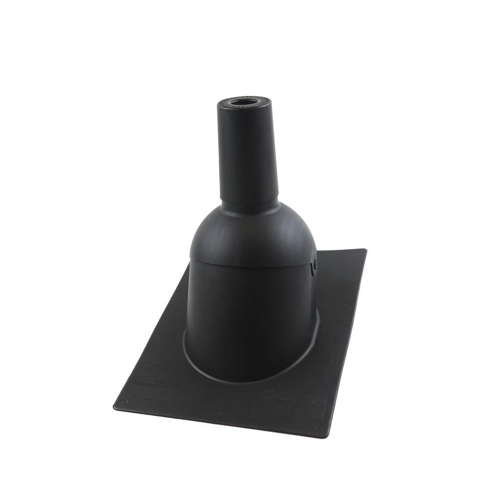 Pipe Boot for 2 in. I.D. Vent Pipe Black Color New Construction/Reroof Pipe Boot for 2 in. I.D. Vent Pipe Black Color New Construction/Reroof