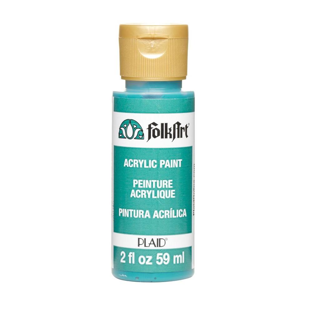 FolkArt 2 oz. Teal Acrylic Craft Paint-405M - The Home Depot