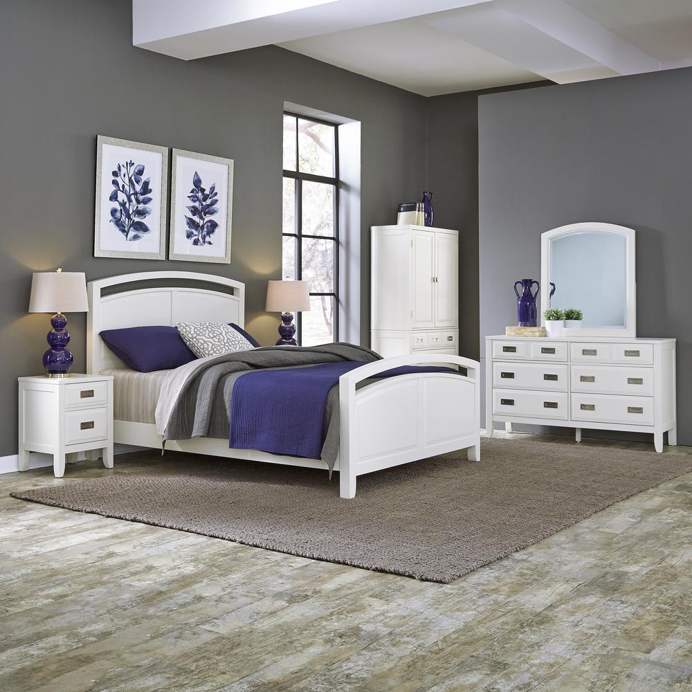 Home Styles Newport 5Piece White Queen Bedroom Set55155020  The Home Depot