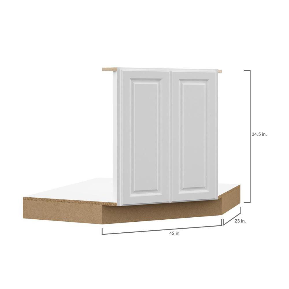 Hampton Bay Designer Series Elgin Partially Assembled 42x34 5x23 75 In Corner Sink Base Kitchen Cabinet In White Bsck42 Elwh The Home Depot