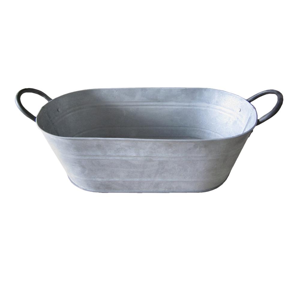 Arcadia Garden Products Metal Plant Pots Planters The Home Depot Metal Oval Planter