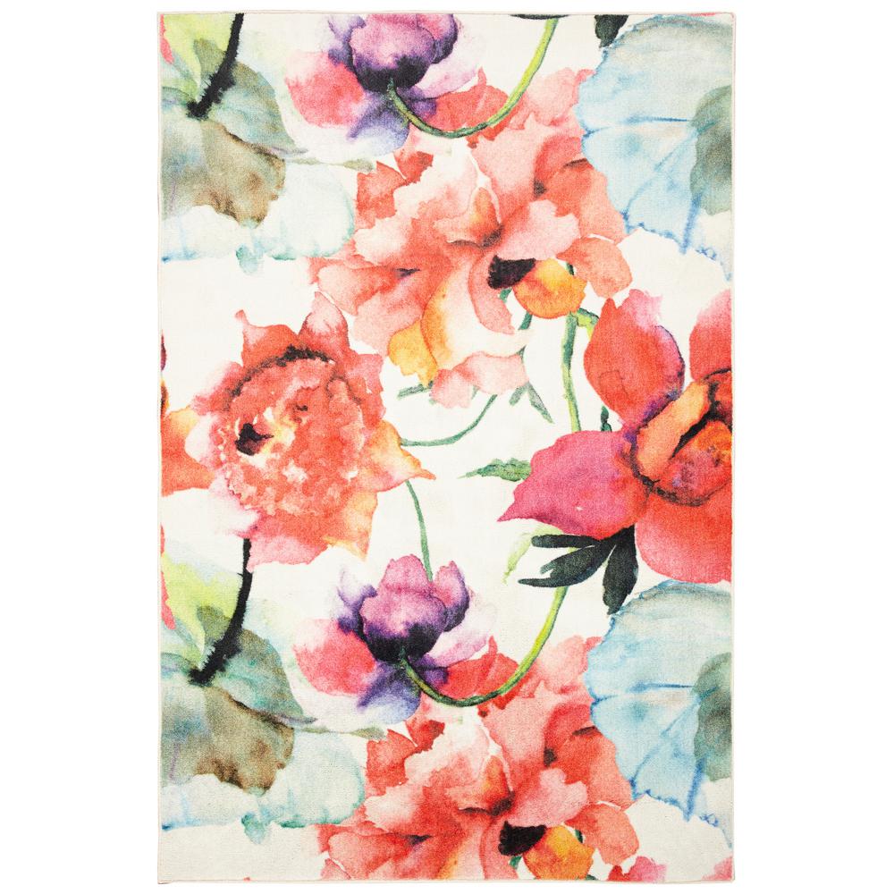 Mohawk Home Watercolor Bouquet Multi 8 ft. x 10 ft. Floral Area Rug