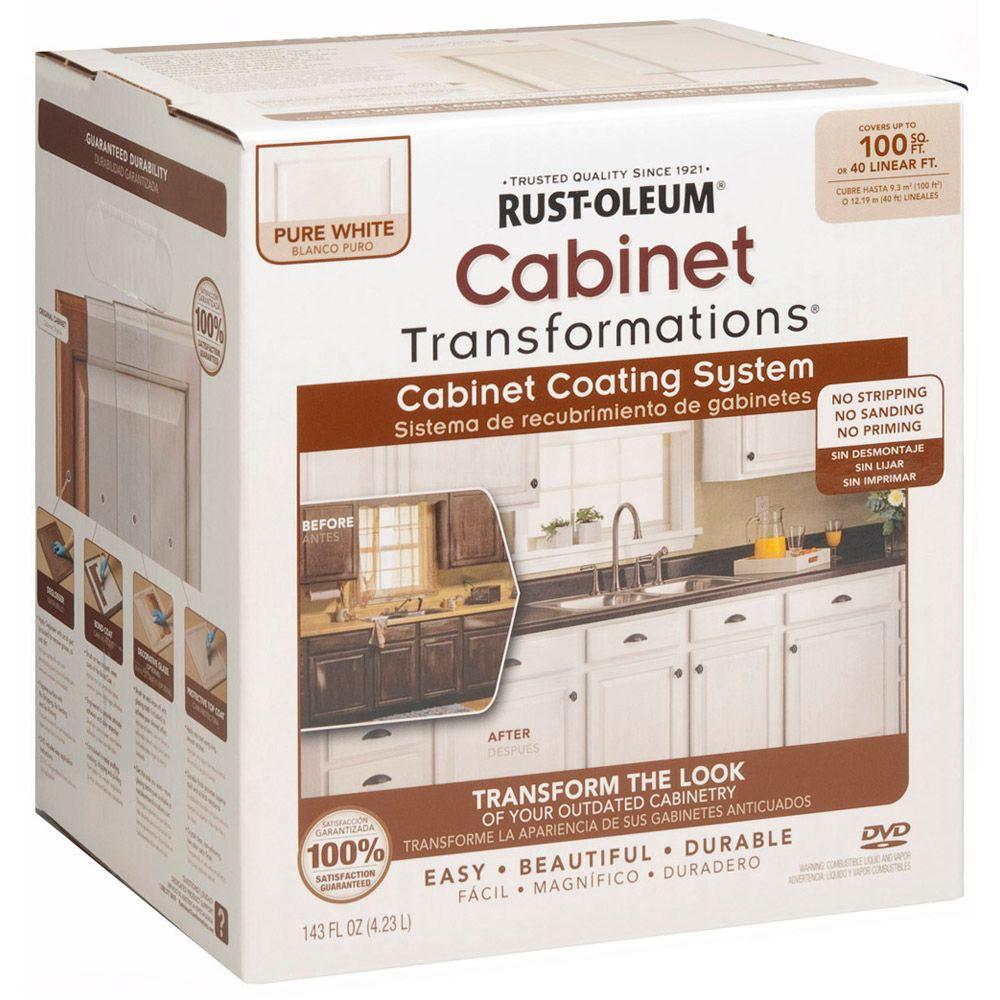 Rust-Oleum Transformations 1 qt. Pure White Cabinet Small Kit-298060  The Home Depot