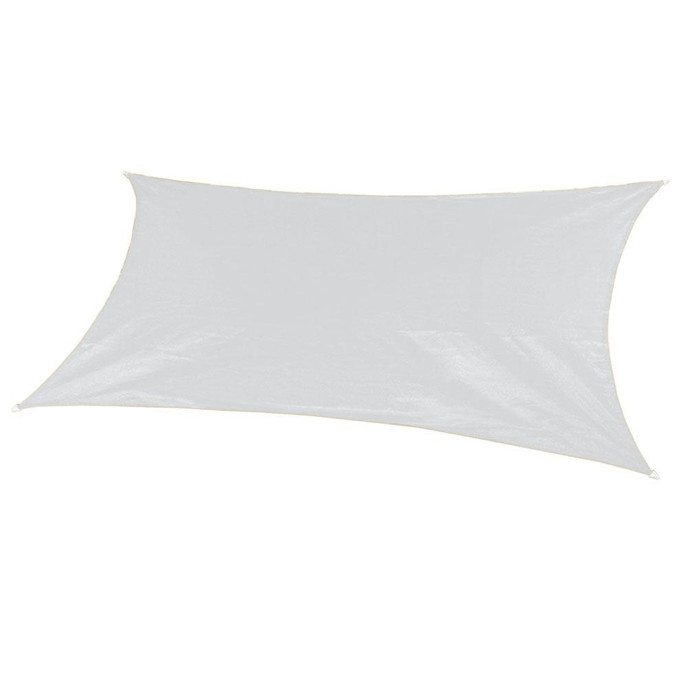 Coolaroo 18 ft. x 10 ft. Ivory Rectangle Ultra Shade Sail480097 The