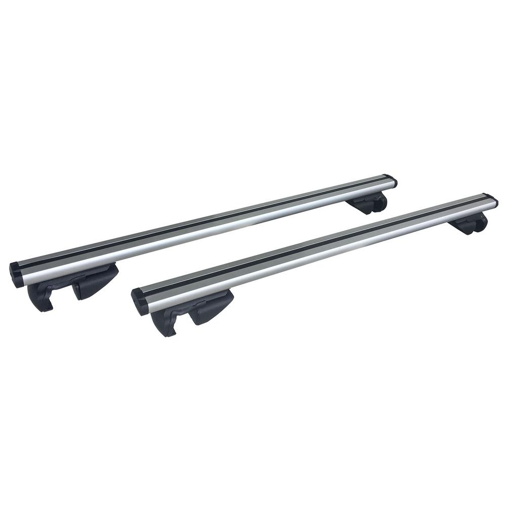ABN 60 Inch Long Adjustable Cross Bars Roof Rack with 2 Key Locks for Vehicle Raised Side Rail Adjusts Up to 55/”