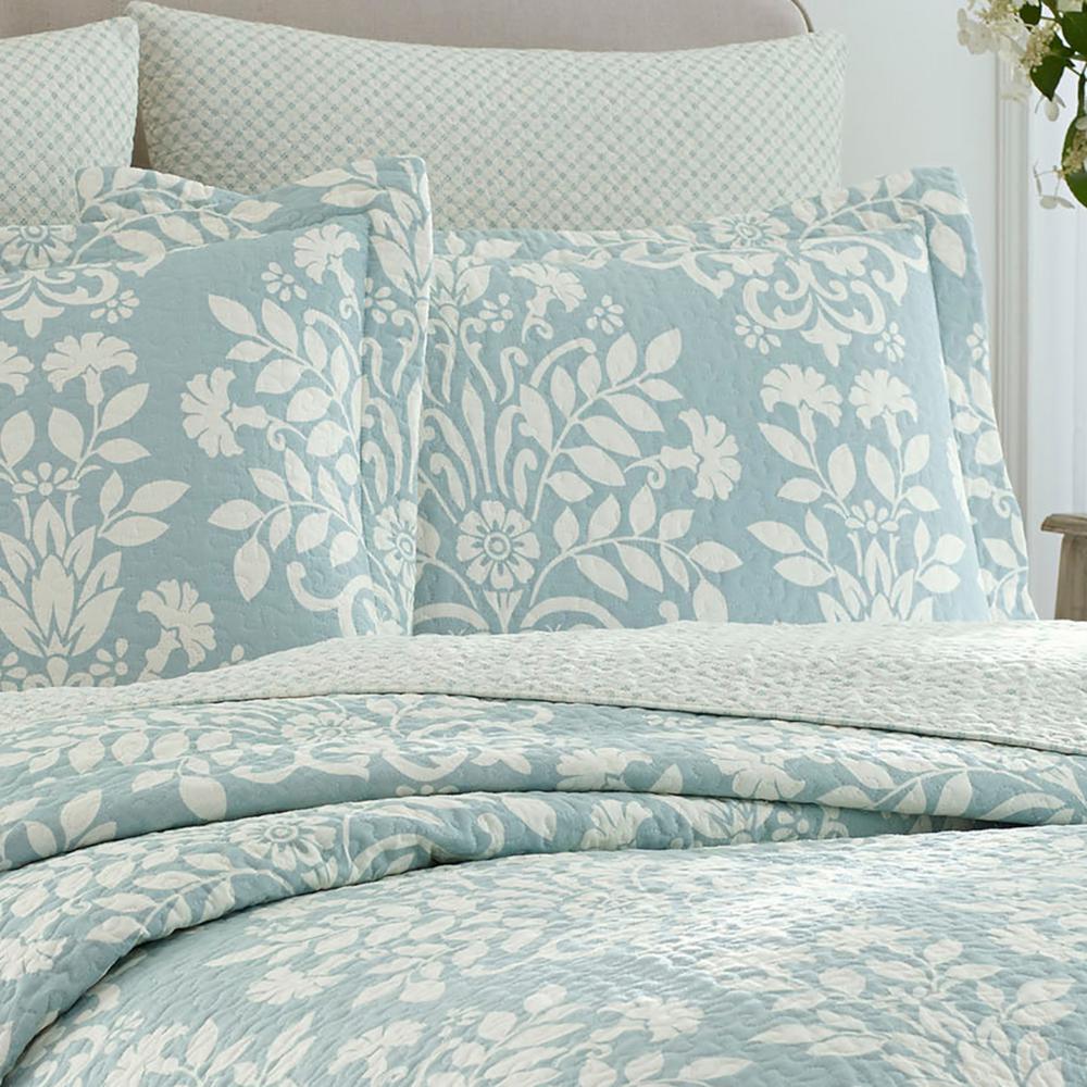 Laura Ashley Rowland 3 Piece Breeze Blue Fl Cotton Full Queen Quilt Set 185753 The Home Depot - Laura Ashley Bedding Duck Egg Blue Laura Ashley Rowland 3 Piece Breeze Blue Fl Cotton Full Queen Quilt Set 185753 The Home Depot - Laura Ashley Bedding Duck Egg Blue