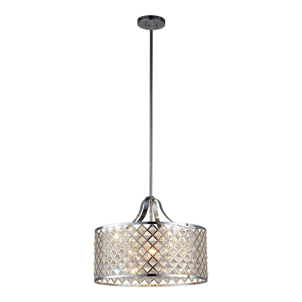 OVE Decors 4-Light Chrome Pendant-Baker II - The Home Depot