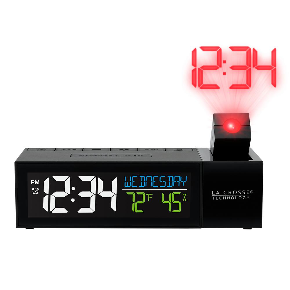 La Crosse Technology Pop Up Bar Projection Alarm Clock With