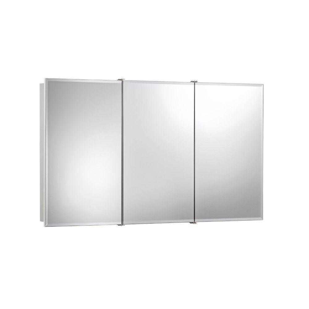 Ashland 48 In W X 28 In H X 4 34 In D Frameless Surface Mount Bathroom Medicine Cabinet With