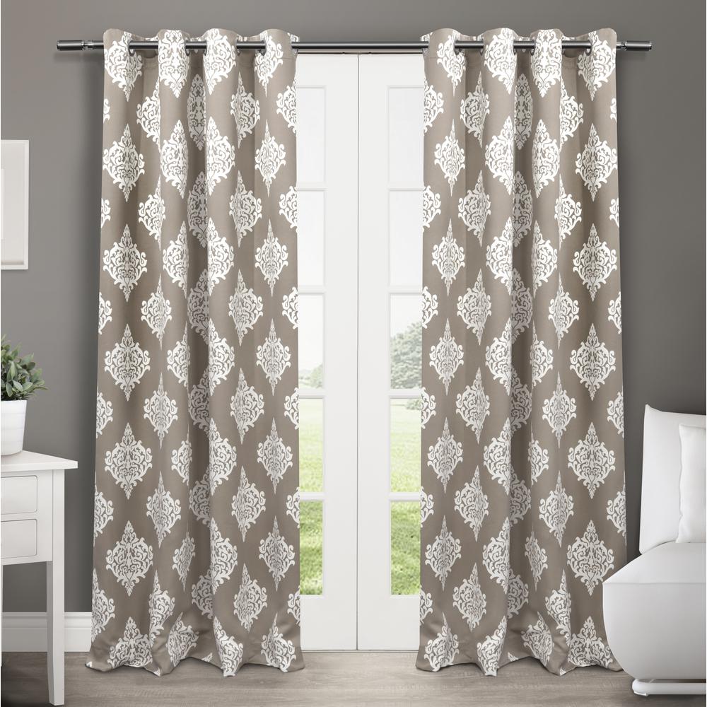 taupe linen curtain panels