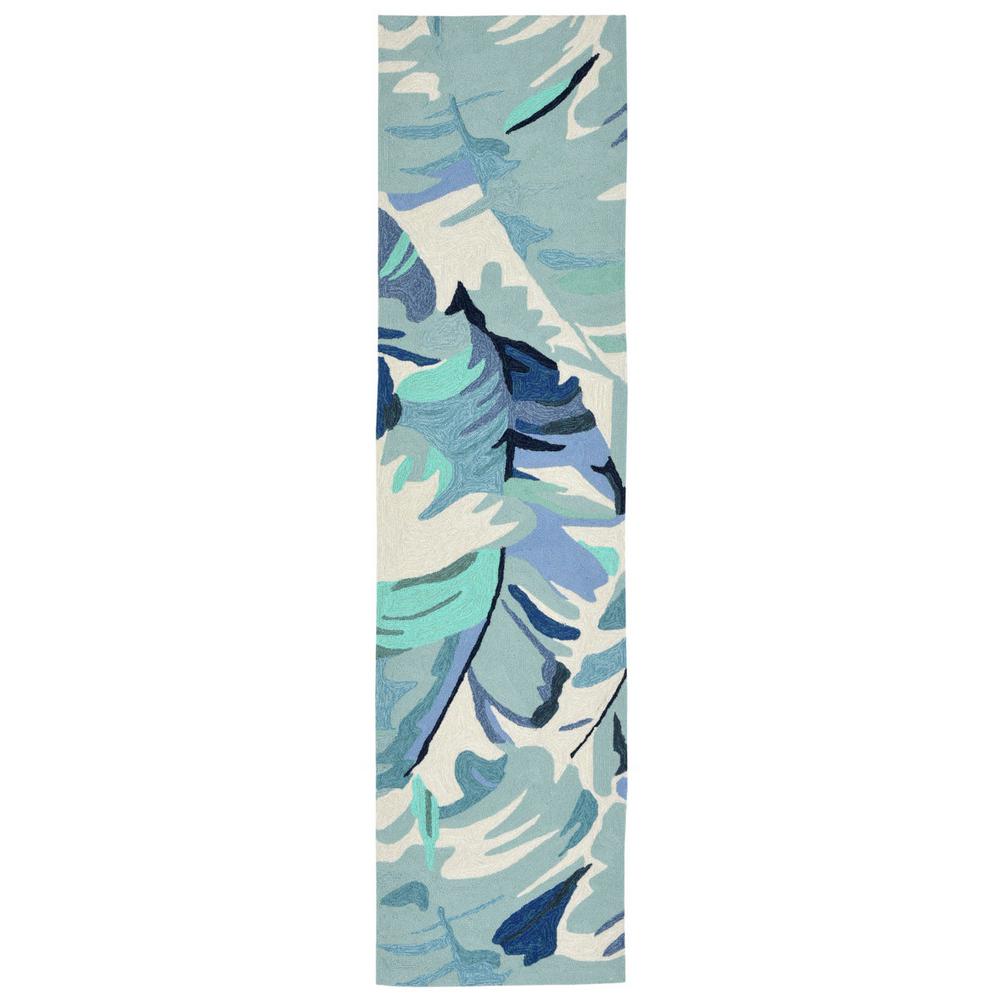 blue outdoor runner