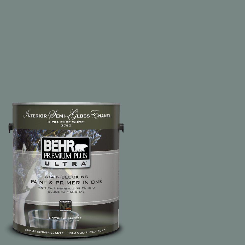 BEHR Premium Plus Ultra 1gal. UL22021 Juniper Ash Interior Semi
