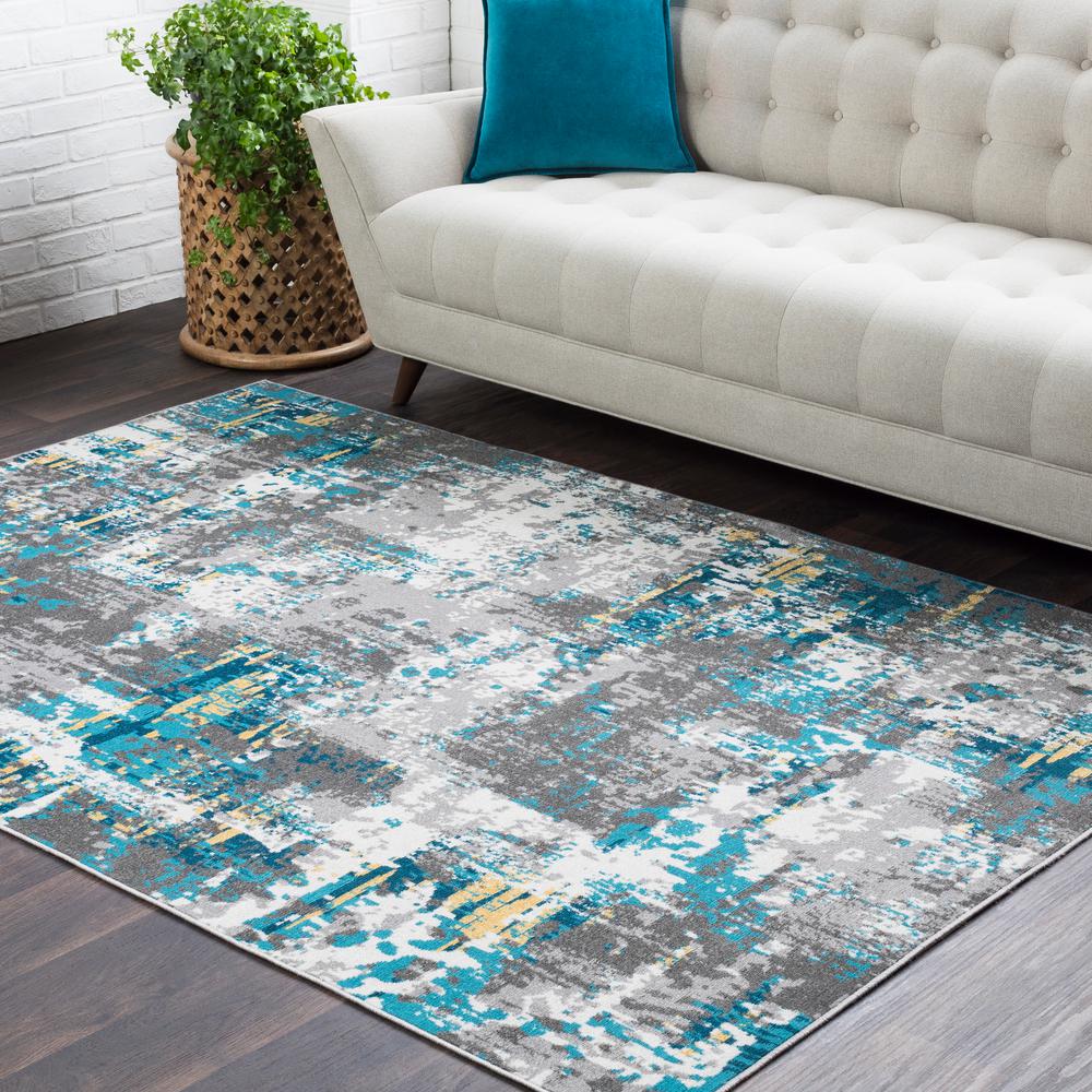 Teal 8 X 10 Area Rugs Rugs The Home Depot