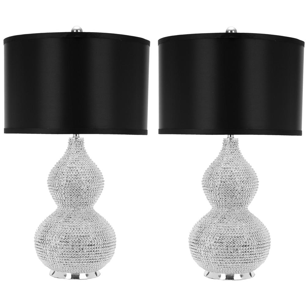tall silver table lamps