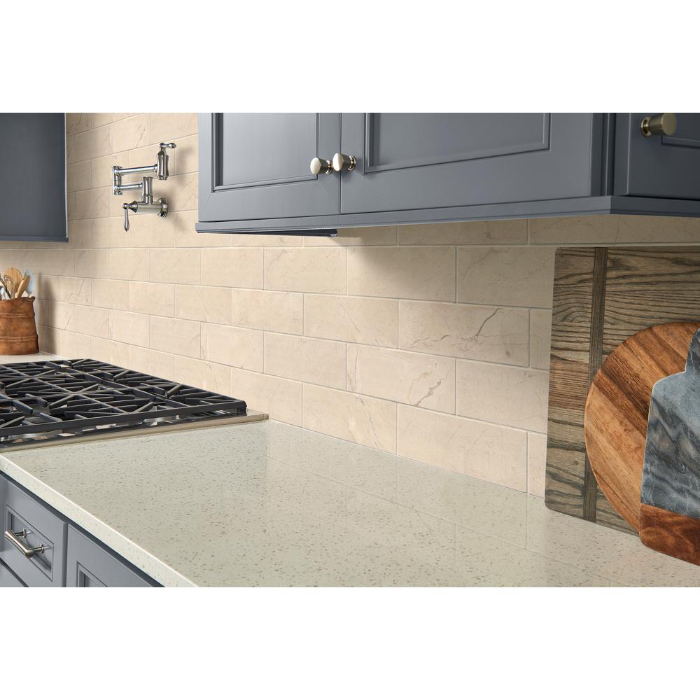 Msi Crema Marfil 4 In X 12 Polished Marble Floor And Wall Msi Crema Marfil 4 In X 12