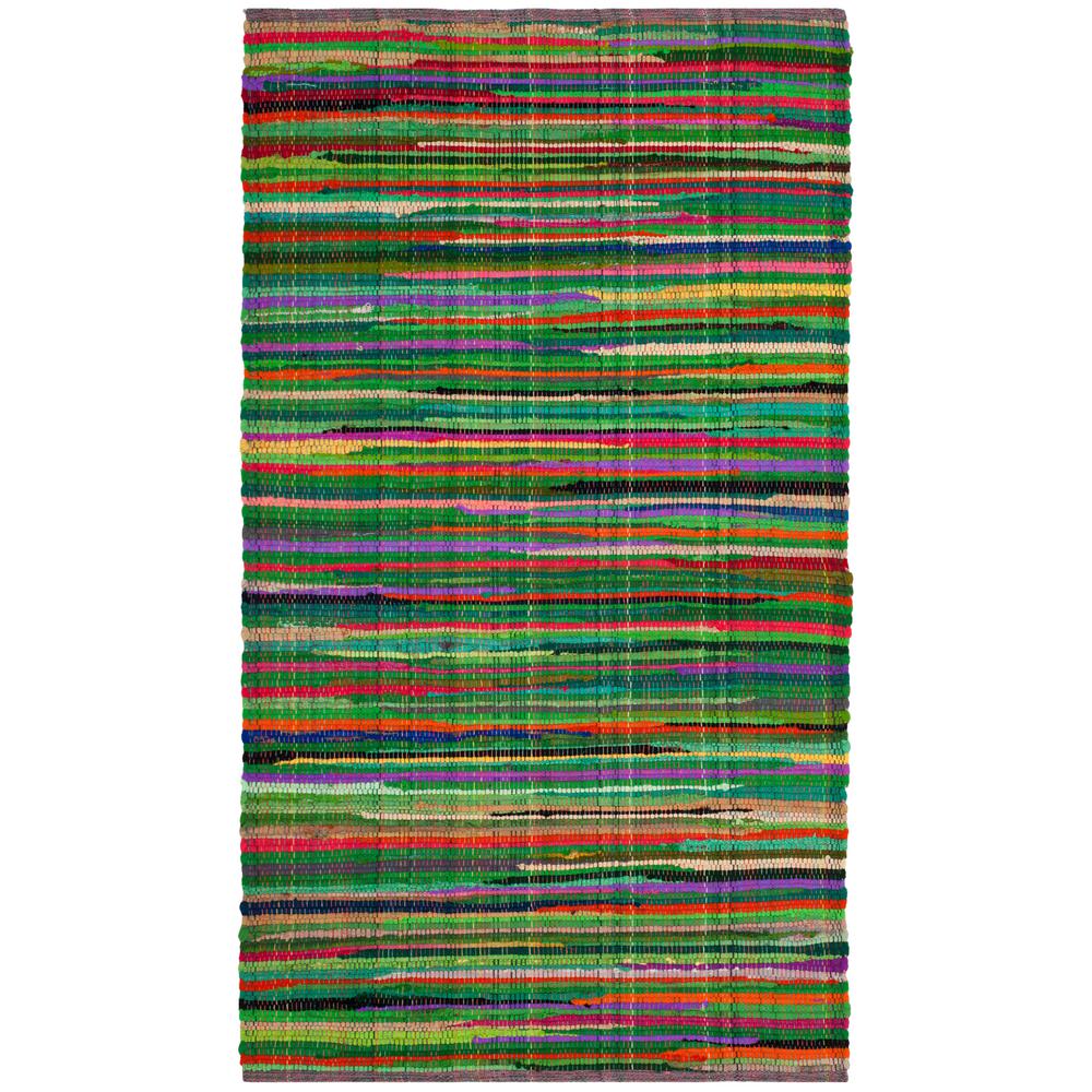 Safavieh Rag Rug Green/Multi 3 ft. x 5 ft. Area RugRAR240E3 The