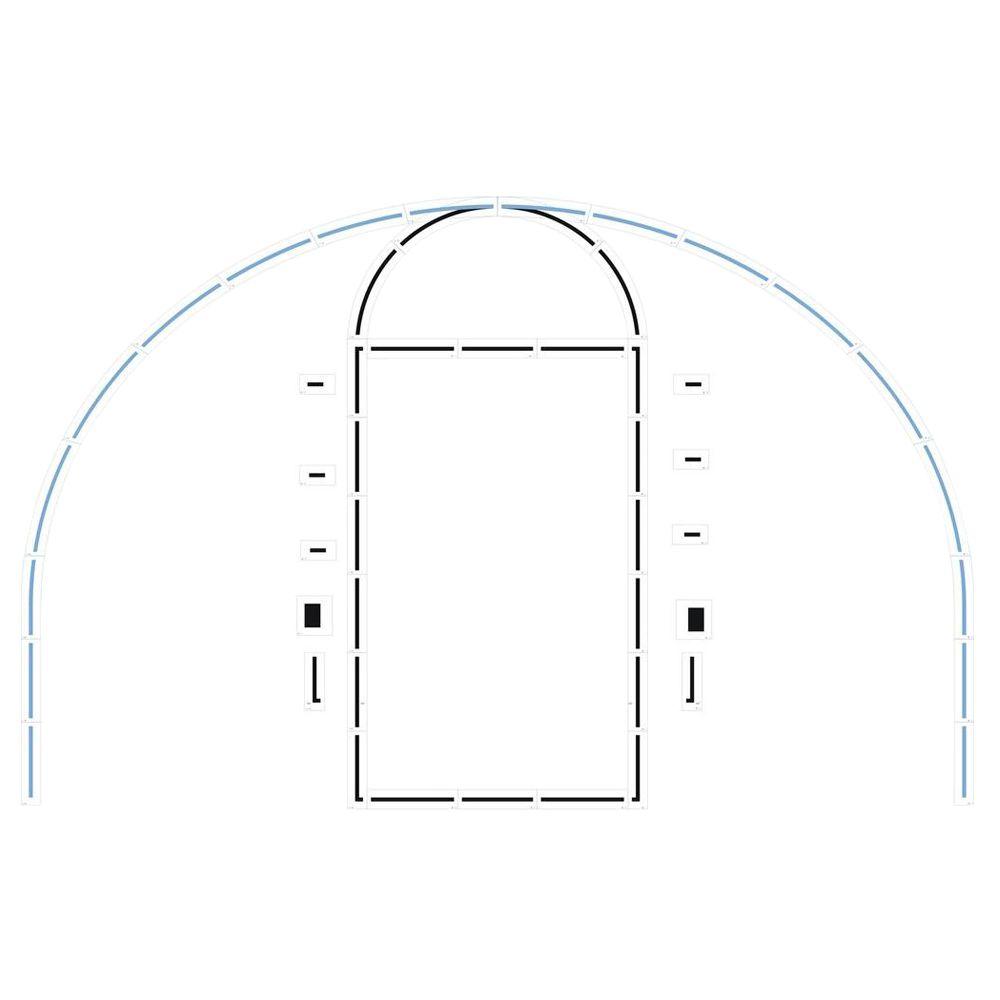 Stencil Ease Basketball Court Complete Stencil Kit with 3 Point Line