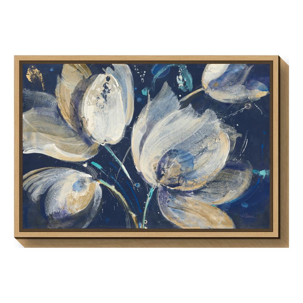 60 in. x 20 in. "My Wild Garden" By Wynwood Studio Framed Canvas Wall