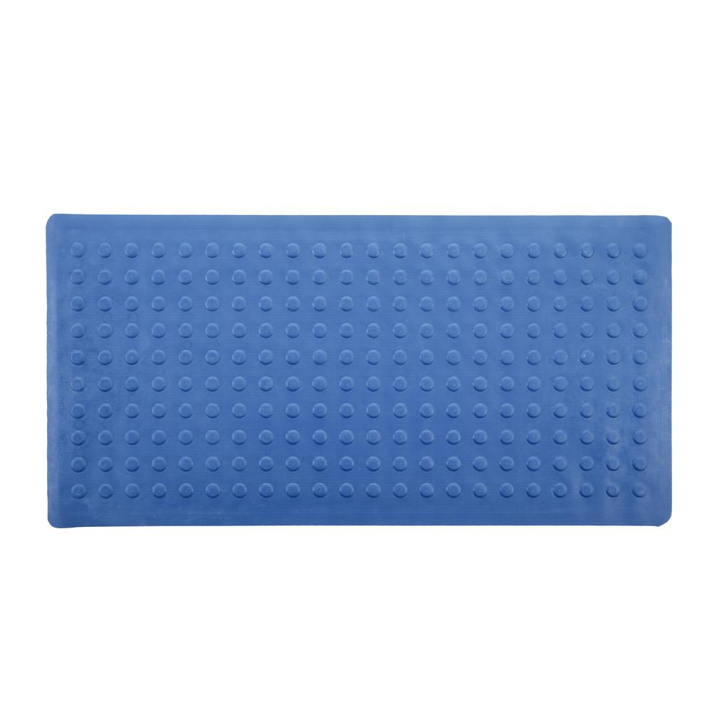 Rubber Bath Safety Mat in Blue-06660 