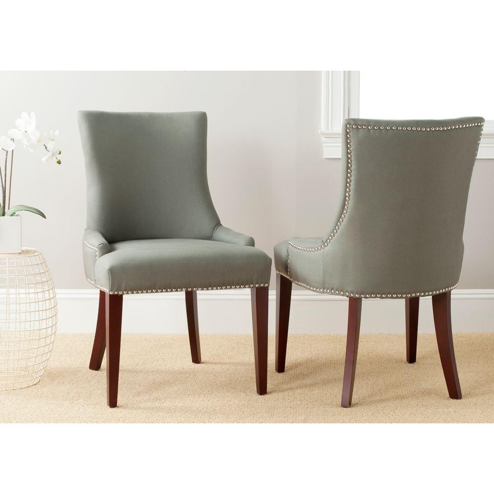 Safavieh Becca Sea mist Linen Blend Dining ChairMCR4502D The Home Depot