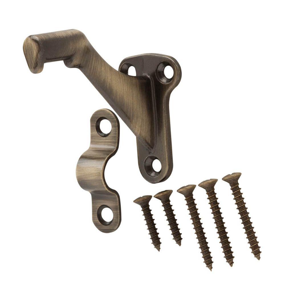 Everbilt Antique Brass Handrail Bracket15546 The Home Depot