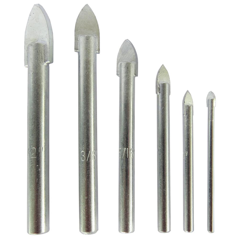 Drill America 1 8 In 3 16 4 5 And Sizes Drill America 1 8 In 3 16 4 5 And Sizes Carbide Tipped Gl Tile Bit Set Piece Dwdgd The Home Depot