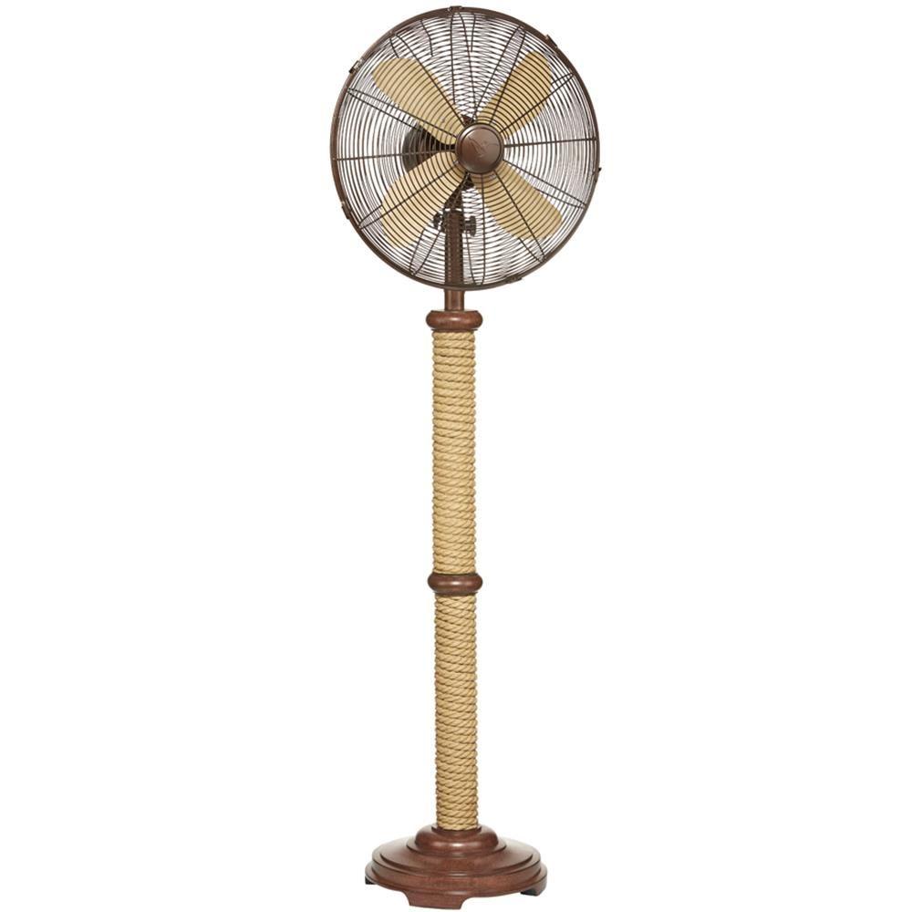 Deco Breeze AdjustableHeight 16 in. Pedestal Fan CopperDBF0209 The