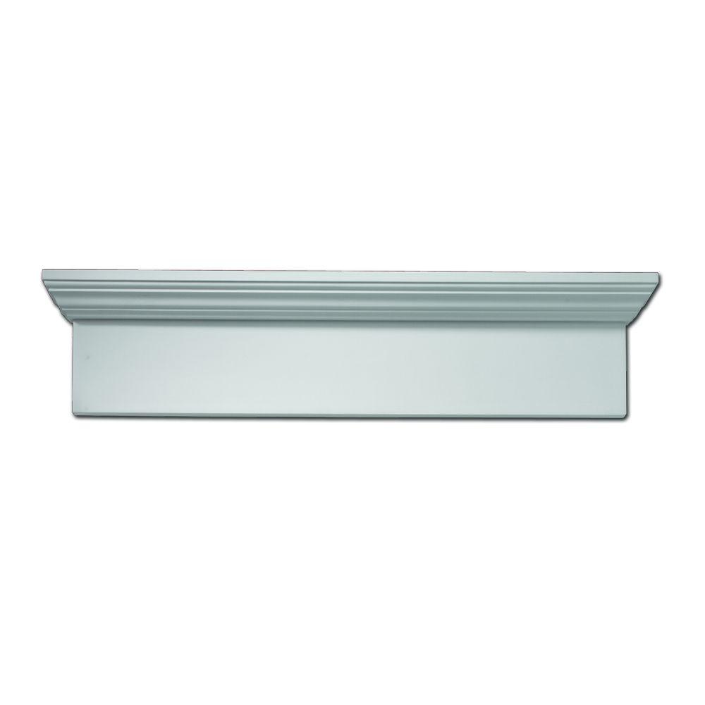 Fypon 371/8 in. x 9 in. Polyurethane Window and Door CrossheadWCH37X9 The Home Depot