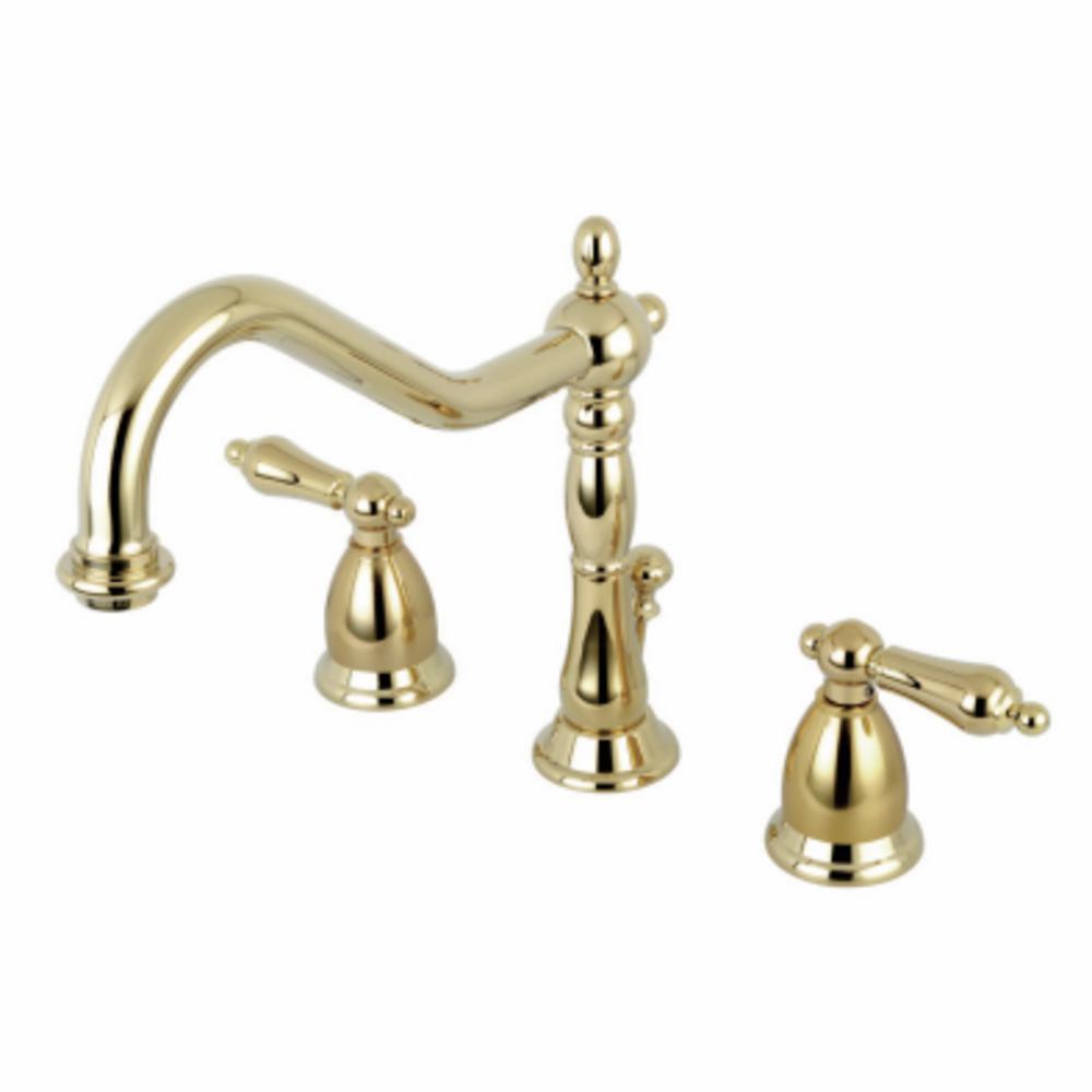 Polished Brass Kingston Brass Widespread Bathroom Faucets Hks1992al 64 600 