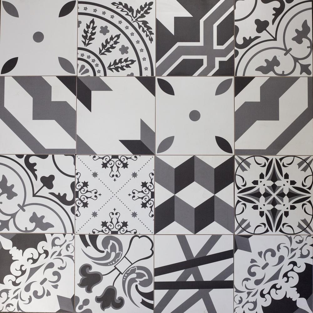 Concrete Wall Ceramic Tile The Home Depot