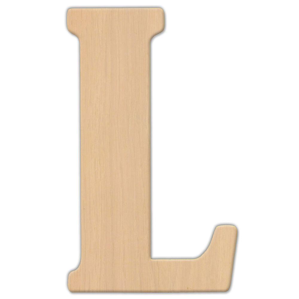 Jeff Mcwilliams Designs 23 In Oversized Unfinished Wood Letter L