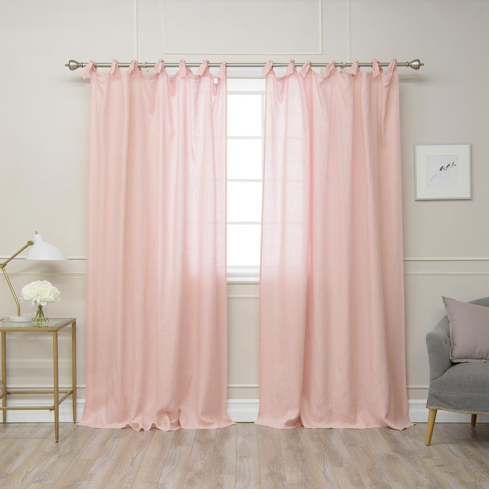 Tie Top Curtains Drapes Window Treatments The Home Depot