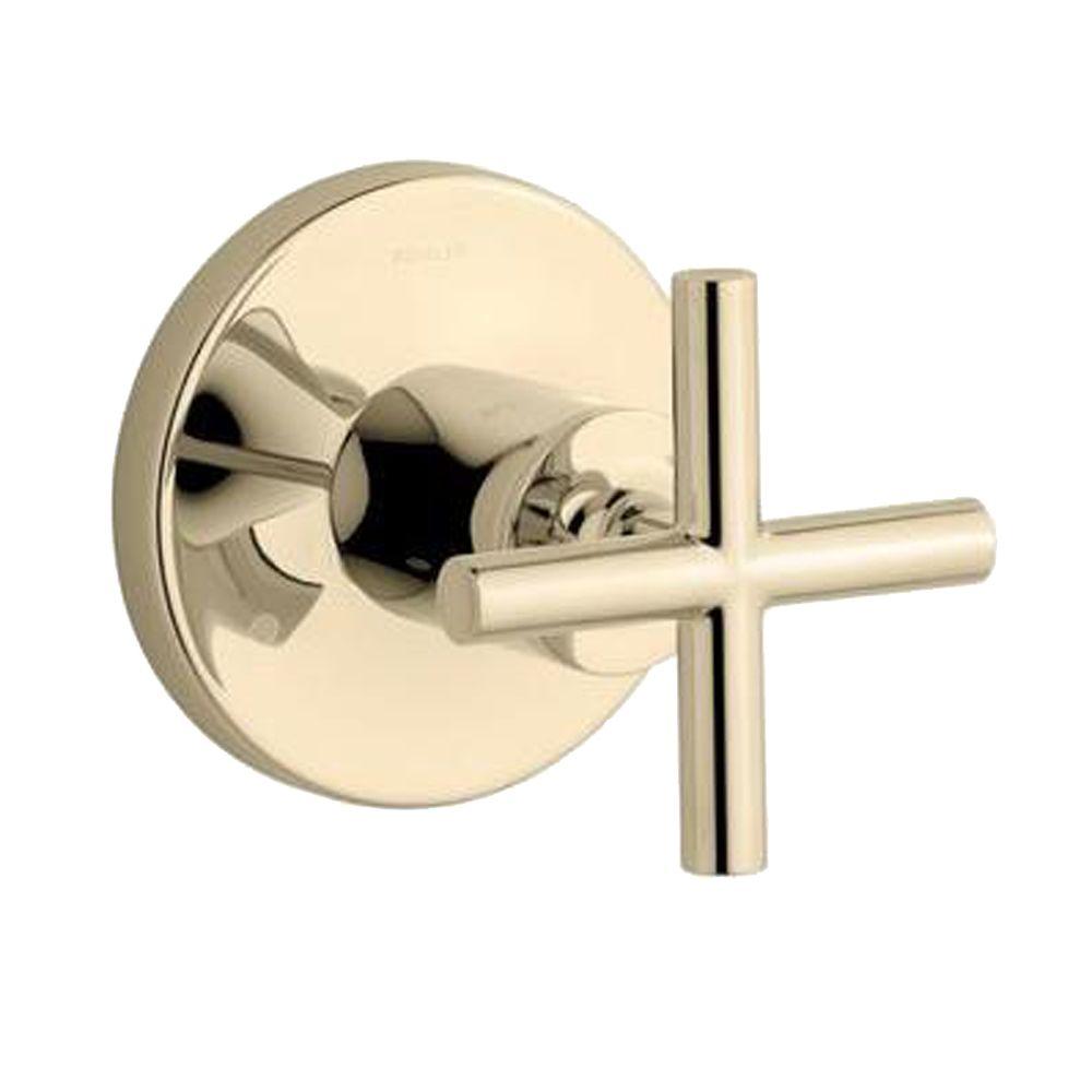 KOHLER Purist 1Handle Transfer Valve Trim Kit in Vibrant French Gold