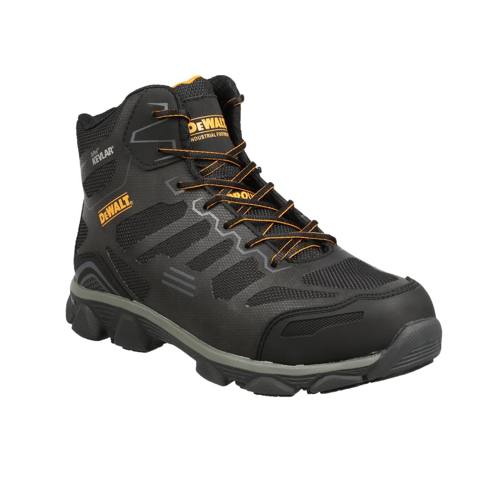DEWALT Men's Crossfire 6'' Work Boots - Alloy Toe - Black Size 10.5(W ...