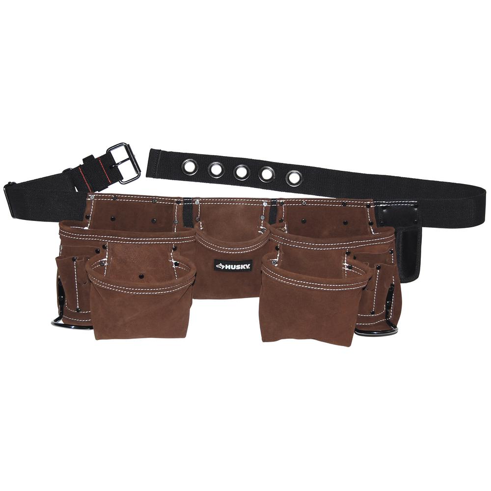 Husky 11Pocket Suede ApronHD332720 The Home Depot