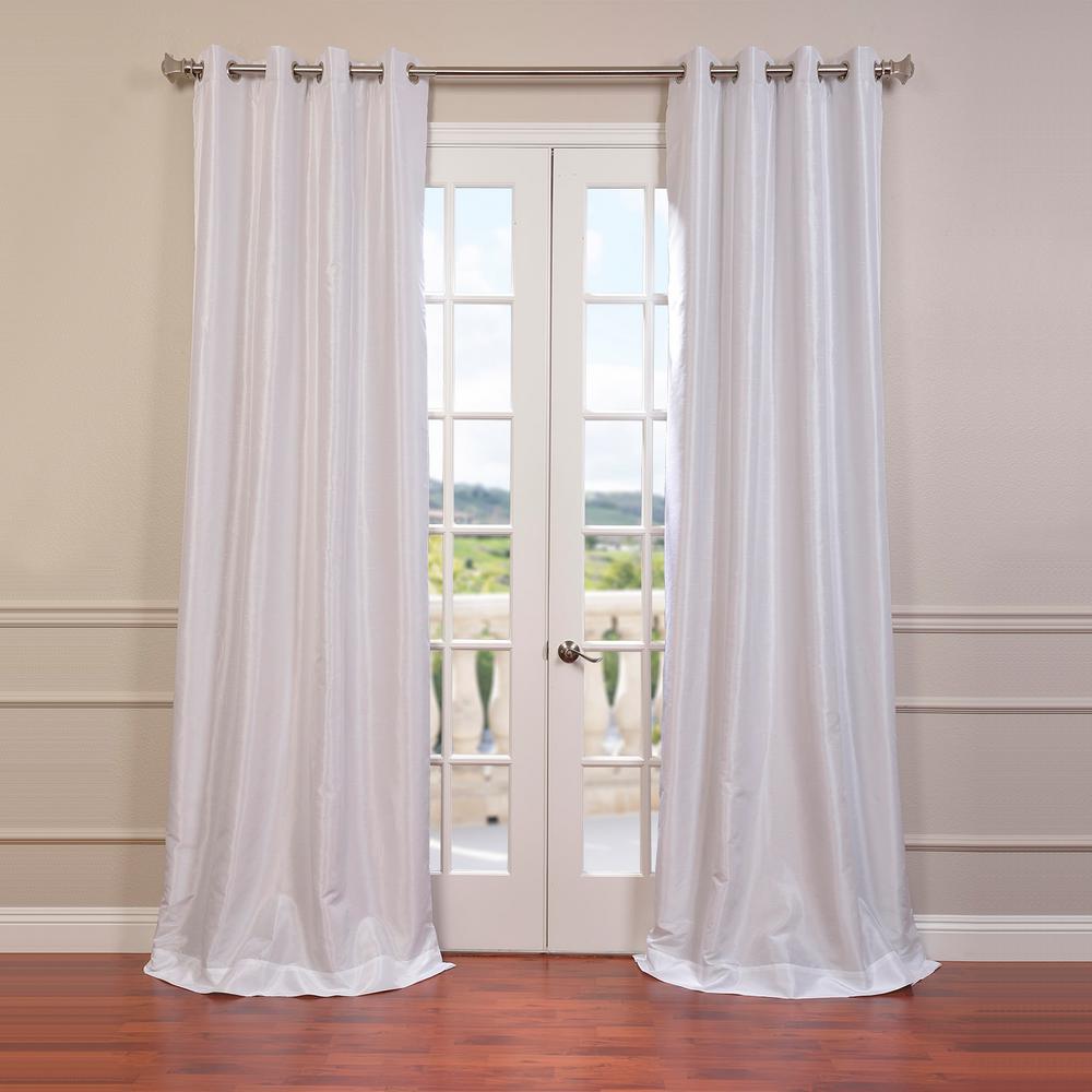 Exclusive Fabrics Furnishings Ice White Grommet Blackout Vintage