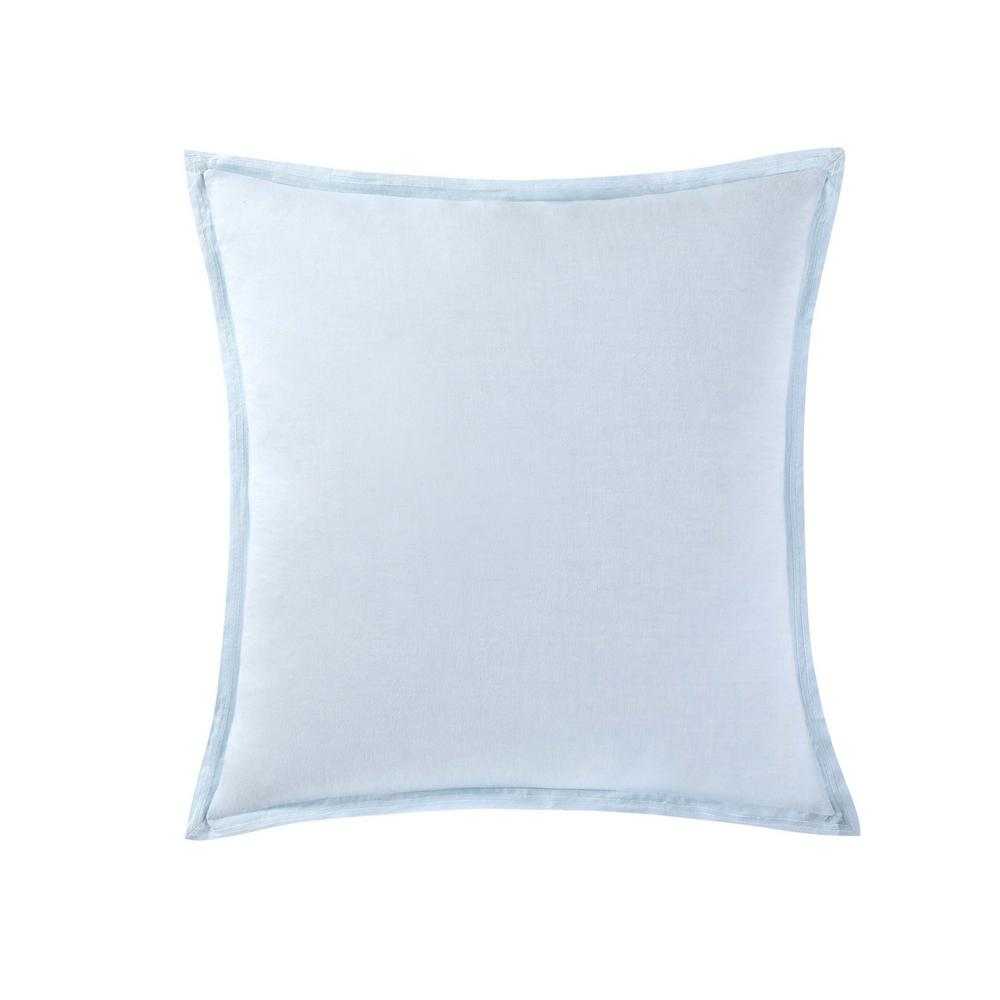 Oceanfront Resort Tropical Plantation Grey And White Euro Pillow