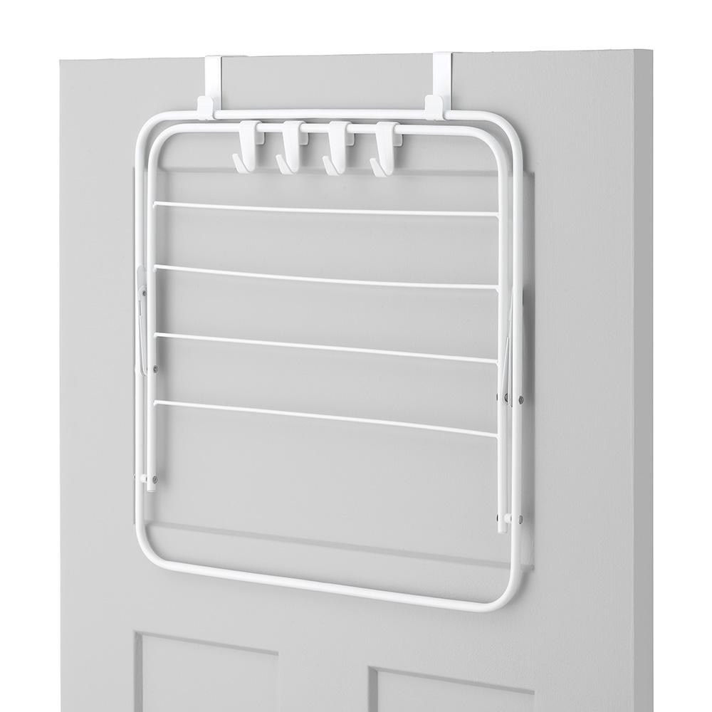 20 In X 24 25 In White Over The Door Drying Rack 6023 7443 The